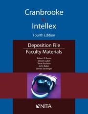 Cover of: Cranbrooke V. Intellex: Faculty Materials