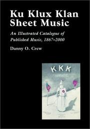 Ku Klux Klan Sheet Music by Danny O. Crew