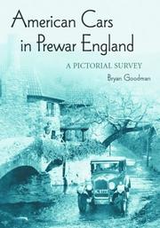 Cover of: American Cars in Prewar England: A Pictorial Survey