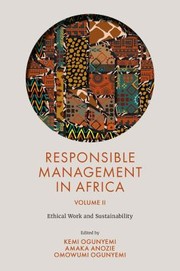 Cover of: Responsible Management in Africa, Volume 2: Ethical Work and Sustainability