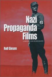 Cover of: Nazi propaganda films | Rolf Giesen