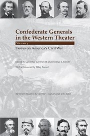 Cover of: Confederate Generals in the Western Theater, Vol. 4 by Lawrence Lee Hewitt, Thomas E. Schott