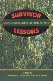 Cover of: Survivor lessons by edited by Matthew J. Smith and Andrew F. Wood.