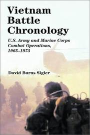 Cover of: Vietnam Battle Chronology by David Burns Sigler