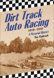 Cover of: Dirt Track Auto Racing, 1919-1941: A Pictorial History