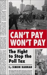 Cover of: Can't Pay, Won't Pay by Simon Hannah