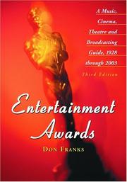 Cover of: Entertainment Awards by Don Franks