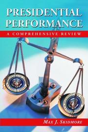 Cover of: Presidential performance by Max J. Skidmore