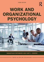 Cover of: Work and Organizational Psychology