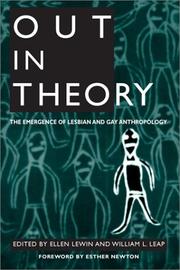 Out in theory by Ellen Lewin, William L. Leap