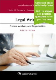 Cover of: Legal Writing by Linda H. Edwards, Linda H. Edwards