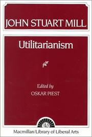 Front cover of Utilitarianism by Oskar Piest (Editor)