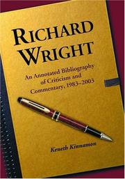 Cover of: Richard Wright | Keneth Kinnamon