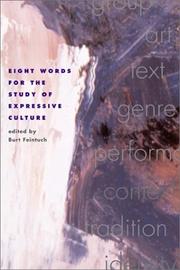 Cover of: Eight Words for the Study of Expressive Culture