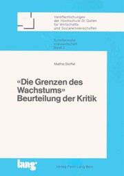 "Die Grenzen des Wachstums," Beurteilung der Kritik by Mathis Stoffel