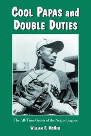 Cover of: Cool Papas and Double Duties by William McNeil