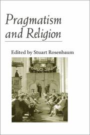 Cover of: Pragmatism and Religion by Stuart E. Rosenbaum