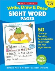 Cover of: Write, Draw and Read Sight Word Pages