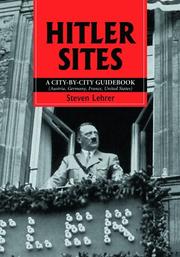 Cover of: Hitler Sites by Steven Lehrer