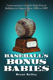 Cover of: Baseball's Bonus Babies: Conversations With 24 High-priced Ballplayers Signed from 1953 to 1957