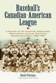 Cover of: Baseball's Canadian-American League
