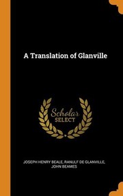 Cover of: Translation of Glanville