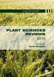 Cover of: Plant Sciences Reviews 2010 by David Hemming