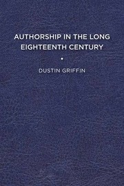 Cover of: Authorship in the Long Eighteenth Century