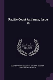 Cover of: Pacific Coast Avifauna, Issue 14