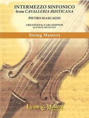 Cover of: Intermezzo from Cavalleria Rusticana for String Orchestra: Conductor Score and Parts