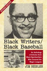 Cover of: Black Writers/Black Baseball by Jim Reisler