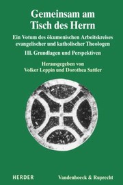 Cover of: Gemeinsam Am Tisch des Herrn by Volker Leppin, Dorothea Sattler