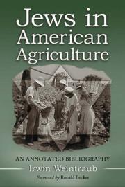 Cover of: Jews in American Agriculture: An Annotated Bibliography