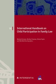 Cover of: International Handbook on Child Participation in Family Law