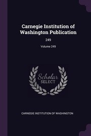 Cover of: Carnegie Institution of Washington Publication by Carnegie Institution of Washington, Carnegie Institution of Washington