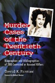 Cover of: Murder Cases of the Twentieth Century | David K. Fraiser