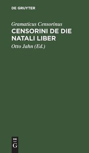 Cover of: Censorini de Die Natali Liber