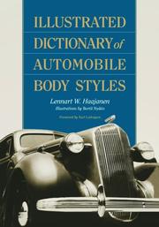 Cover of: Illustrated Dictionary of Automobile Body Styles by Lennart W. Haajanen