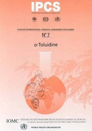 Cover of: o-Toluidine