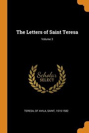 Cover of: Letters of Saint Teresa; Volume 3