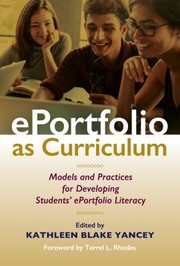 Cover of: EPortfolio As Curriculum: Models and Practices for Developing Students' EPortfolio Literacy