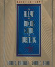 Cover of: The Allyn and Bacon guide to writing by John D. Ramage