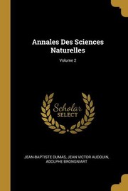 Cover of: Annales des Sciences Naturelles; Volume 2