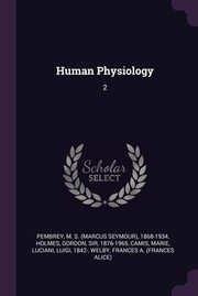 Cover of: Human Physiology: 2