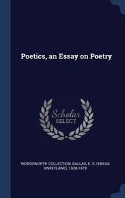 Cover of: Poetics, an Essay on Poetry
