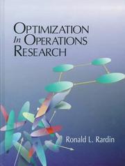 Optimization in operations research by Ronald L. Rardin