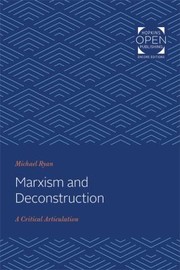 Cover of: Marxism and Deconstruction by Michael Ryan, Michael Ryan undifferentiated