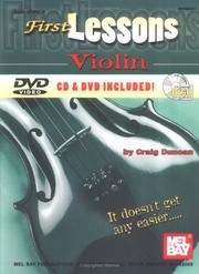 Cover of: Mel Bay's First Lessons Violin