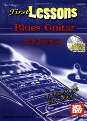 Cover of: Mel Bay's First Lessons Blues Guitar Book/CD Set