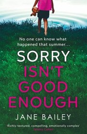 Cover of: Sorry Isn't Good Enough